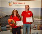 Martin en Annemieke vrijwilligers van het jaar 2024 bij Sportvisserij Zuidwest Nederland