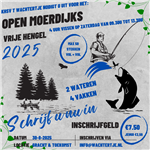 Open Moerdijks Kampioenschap vrije hengel zaterdag 30 augustus.